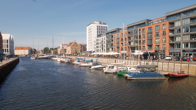 28 The Szafarnia Street waterfront area in Gdańsk, Poland